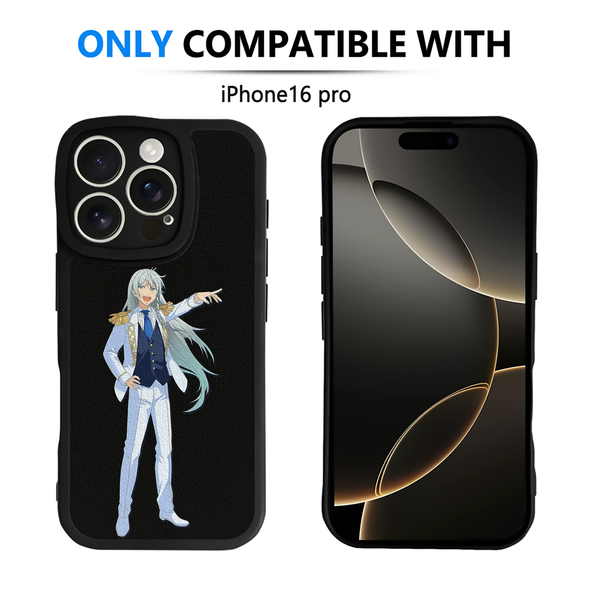 （画像用） あんさんぶるスターズ! Ensemble Stars 【iPhone 16シリーズ対応】シリコンスマホケース（レザー調） 材質：シリコン